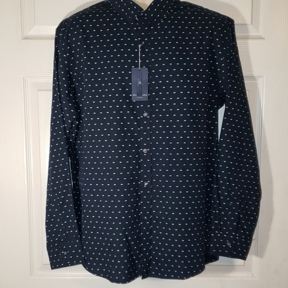 Michael Brandon slim fit xl L/s button front shirt